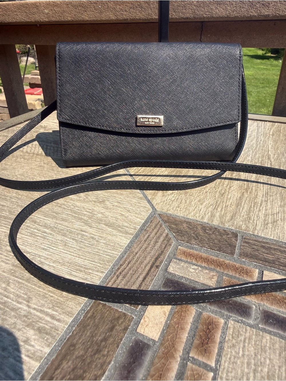 kate spade Black Saffiano Leather Crossbody Bag - Picture 3 of 12